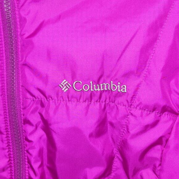 Columbia Interchange Dark Pink Insulated Jacket Women M Coat Polyester Nylon - Picture 8 of 10